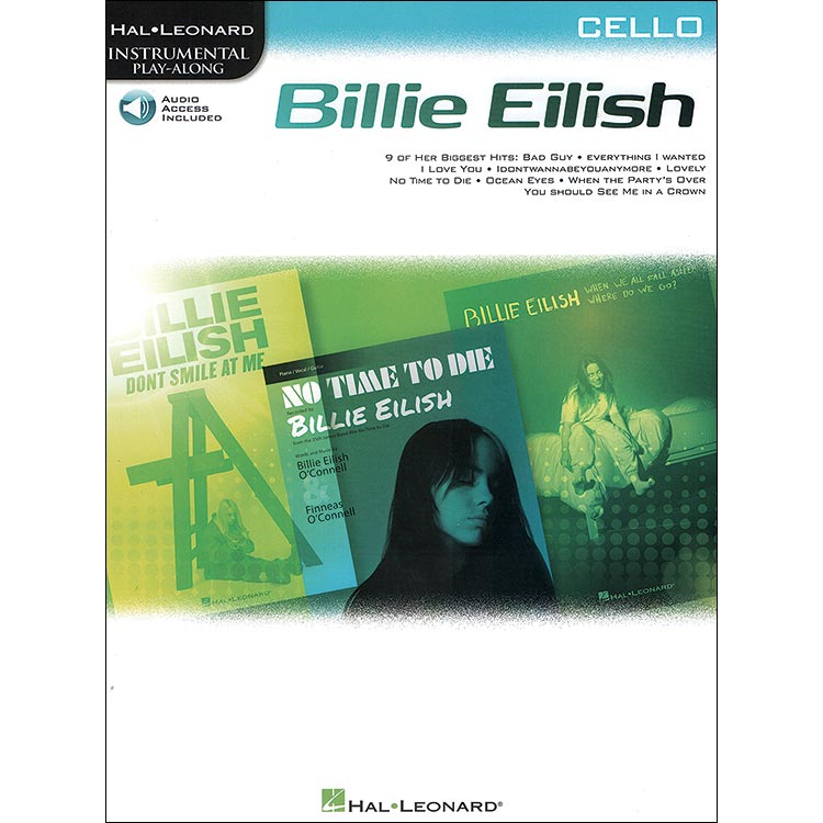 Billie Eilish for cello with online audio access (Hal Leonard)