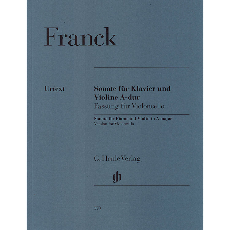 Sonata for Piano and Cello in A Major (urtext); Cesar Franck