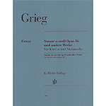 Sonata in A Minor, op. 36, Allegretto from op. 35, and Intermezzo, cello/piano (urtext); Edvard Grieg (G. Henle Verlag)