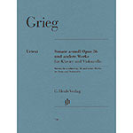 Sonata in A Minor, op. 36, Allegretto from op. 35, and Intermezzo, cello/piano (urtext); Edvard Grieg (G. Henle Verlag)