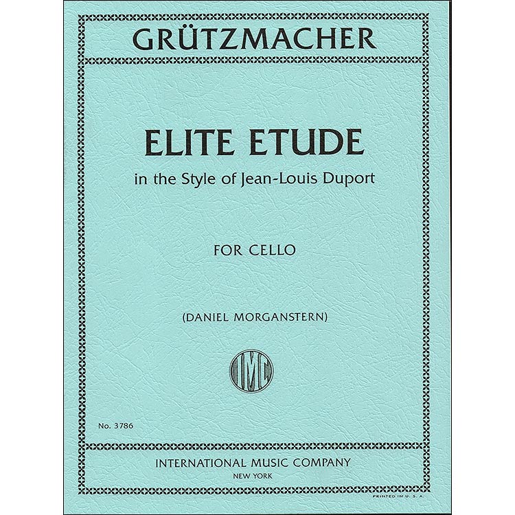 Elite Etude (style of Duport), solo cello: Friedrich Gruetzmacher (International)