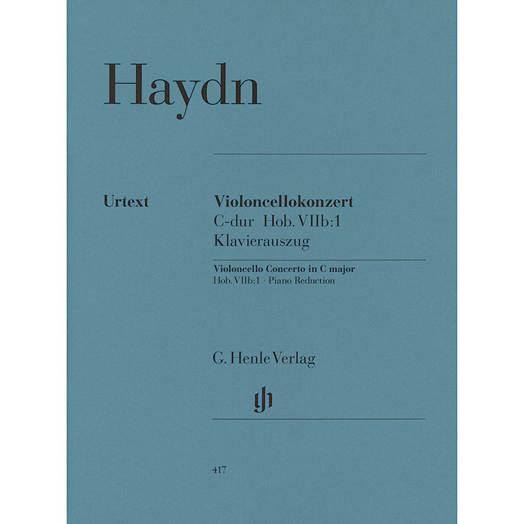 Concerto in C Major for cello and piano; Joseph Haydn (G. Henle Verlag)