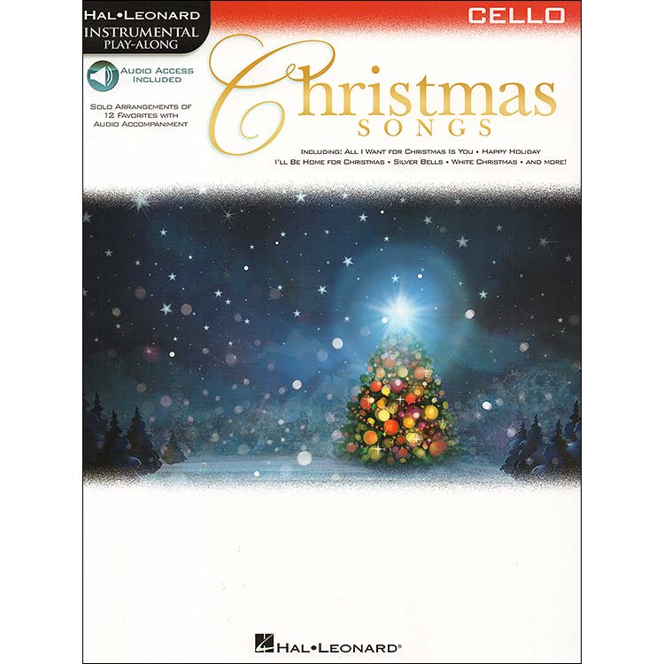 Christmas Songs for cello, with audio access (Hal Leonard)