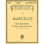 Six Sonatas, op. 2, for Cello or Double Bass; Benedetto Marcello (G. Schirmer)