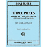 Three Pieces, for cello and piano ; Jules Massenet (International)