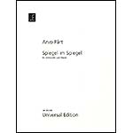 Spiegel im Spiegel for cello and piano; Arvo Part (Universal Edition)