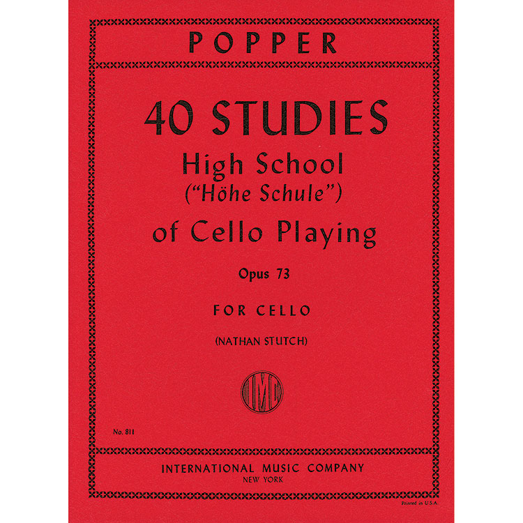 High School of Cello Playing, op. 73; David Popper