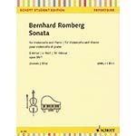 Sonata in E Minor, op. 38, no. 1, cello and piano; Romberg, Bernhard (Schott)