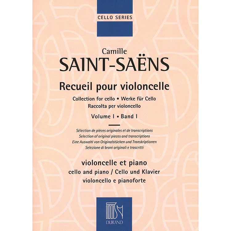 Collection for Cello, volume 1 for cello and piano; Camille Saint-Saens (Durand et Cie)