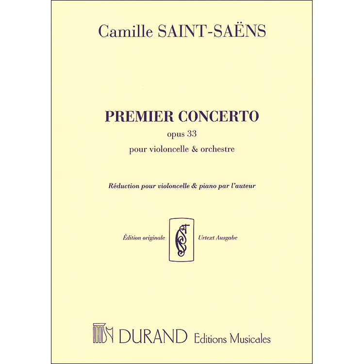 Concerto no. 1 in A Minor, op. 33, cello; Camille Saint-Saens (Durand)