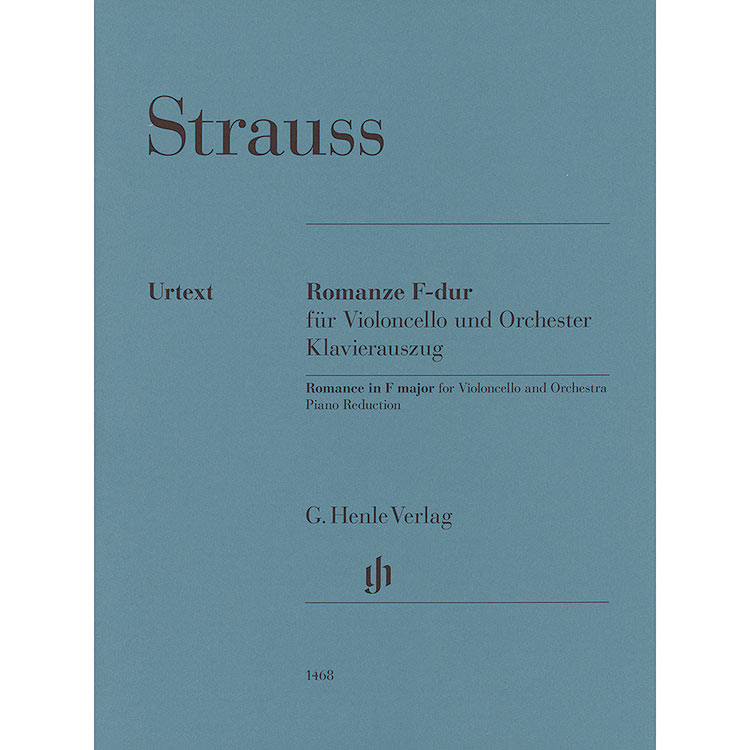 Romance in F Major, for cello and piano (urtext); Richard Strauss (Henle)