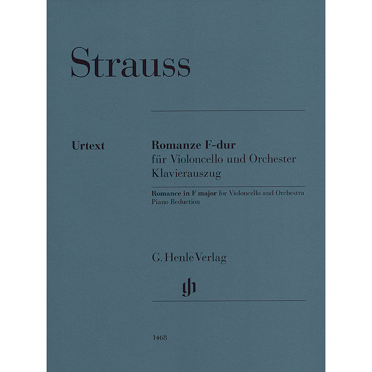 Romance in F Major, for cello and piano (urtext); Richard Strauss (Henle)