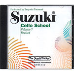 Suzuki Cello School, Volume 7 CD - Revised Edition