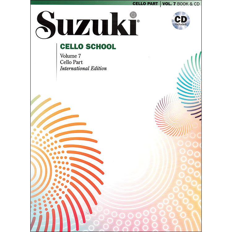 Suzuki Cello School, Volume 7, Book with CD - International Edition