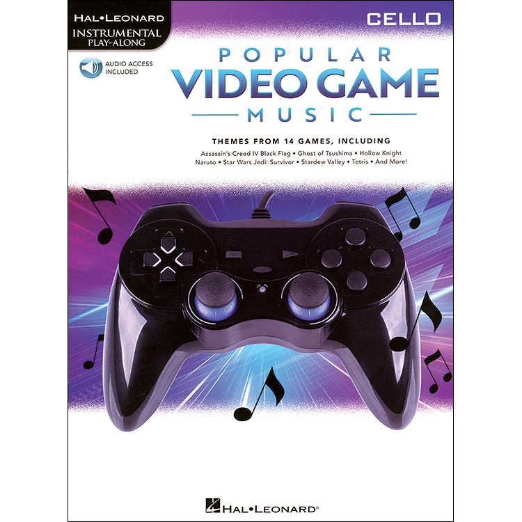 Popular Video Game Music for viola with play-along online audio