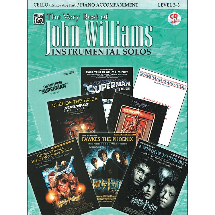 The Very Best of John Williams, with online audio access, Cello (Alf)