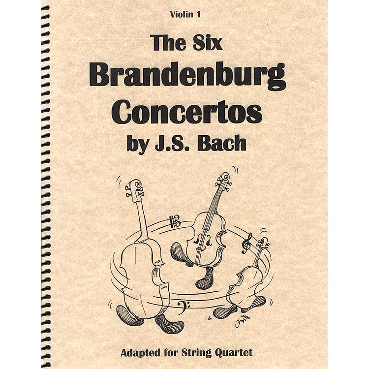 Six Brandenburg Concertos, arranged for string quartet; Johann Sebastian Bach (Middle Fiddle Music)