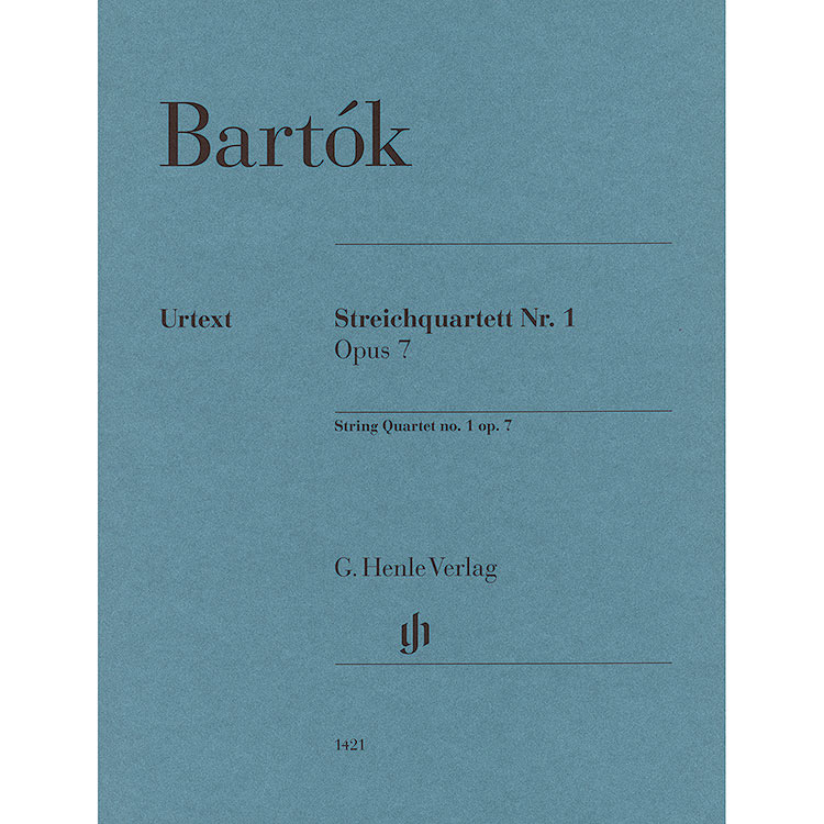 String Quartet No. 1, Op.7, parts; Bela Bartok (Henle)