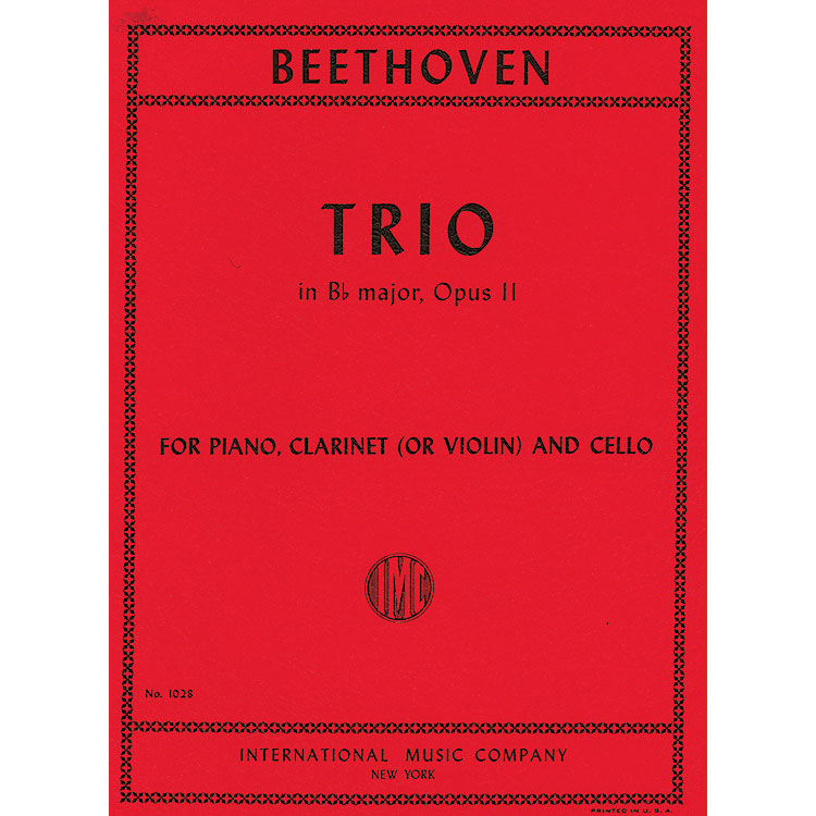 Piano Trio in B-flat Major, Op.11; Ludwig van Beethoven