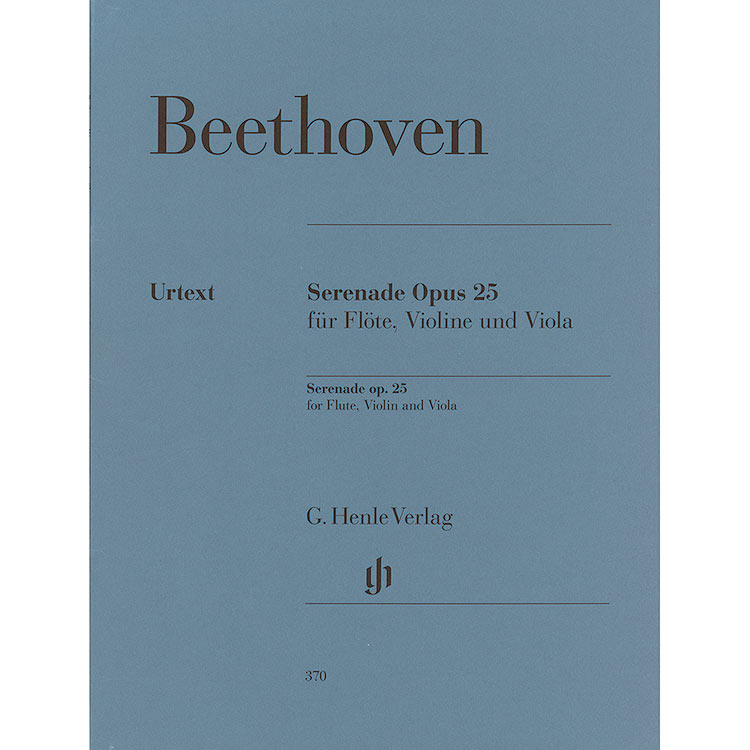 Serenade, op. 25 (flute/violin/viola); Ludwig van Beethoven (G. Henle Verlag)