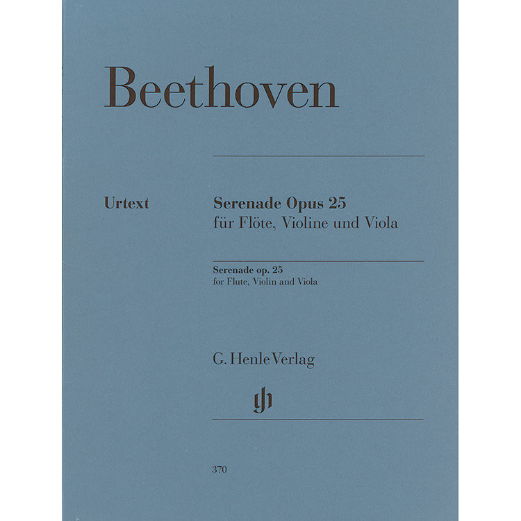 Serenade, op. 25 (flute/violin/viola); Ludwig van Beethoven (G. Henle Verlag)
