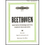 String Quartets, Volume 3, (Nos. 12-16 and Grosse Fuge), parts; Ludwig van Beethoven