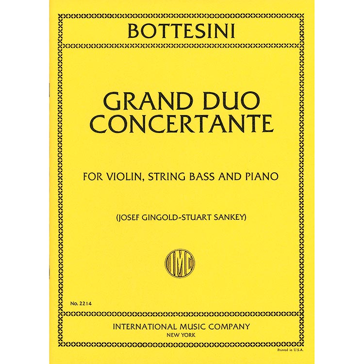 Grand Duo Concertante for violin, bass, and piano; Giovanni Bottesini