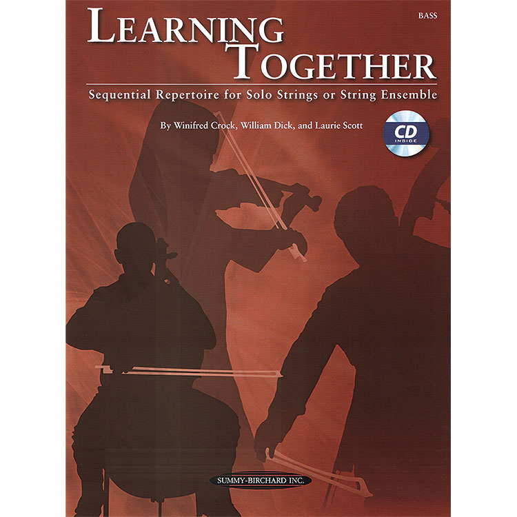 Learning Together, Bass, book/CD; Winifred Crock, William Dick & Laurie Scott (Alf)