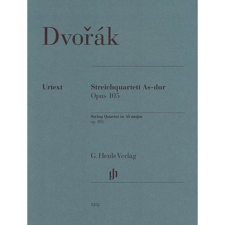 String Quartet in A-flat Major, op. 105 (urtext), parts: Antonin Dvorak (G. Henle Verlag)