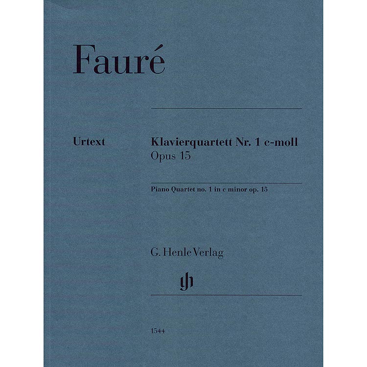Piano Quartet No. 1 in C minor, Op.15, score and parts; Gabriel Faure (Hen)