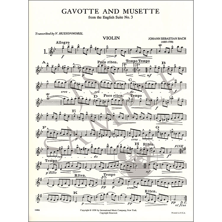 Album of 6 Classical Pieces violin cello Hussonmorel Int