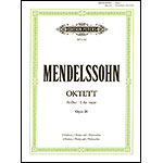 String Octet in E-flat Major, Op.20 (parts); Felix Mendelssohn (Peters)