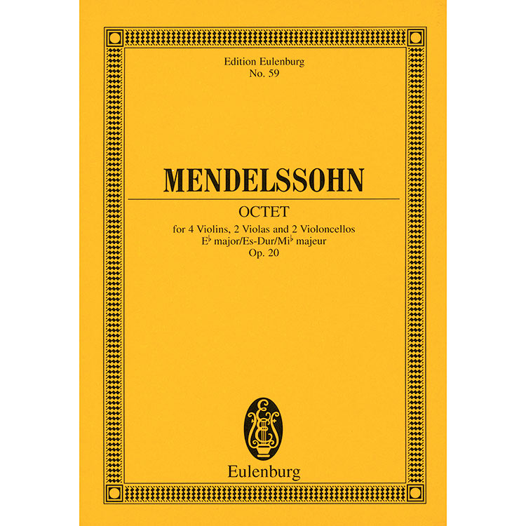 String Octet in E-flat Major, Op.20 (study score); Felix Mendelssohn