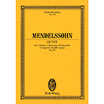String Octet in E-flat Major, Op.20 (study score); Felix Mendelssohn