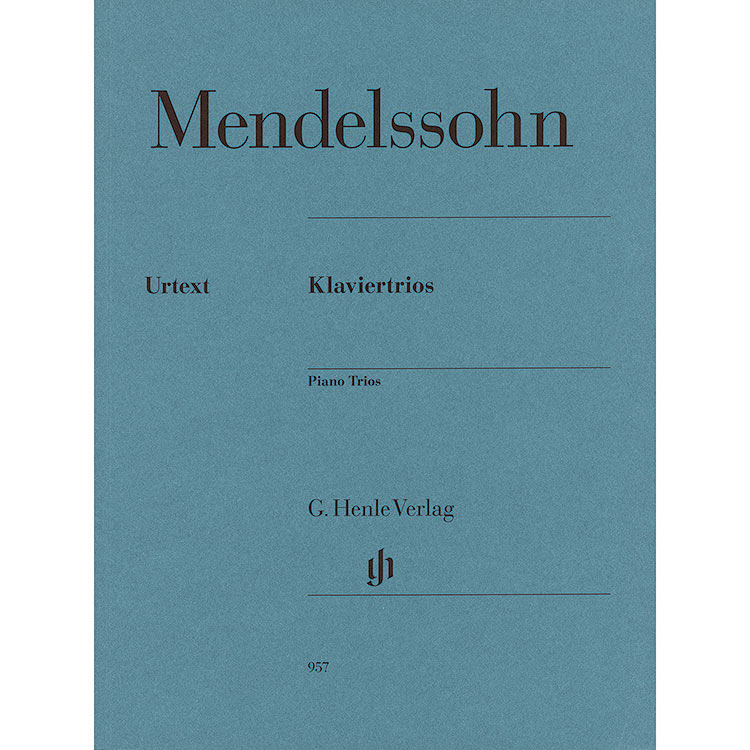 Piano Trios, Opp.46, 66 (urtext, parts and score) by Felix Mendelssohn