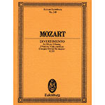 Divertimento no.11, for Oboe, 2 Horns, 2 Violins, viola and Bass, D major, K.251 (study score); Mozart (Edition Eulenberg)