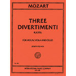 Three Divertimenti (string trio); Mozart (Int)