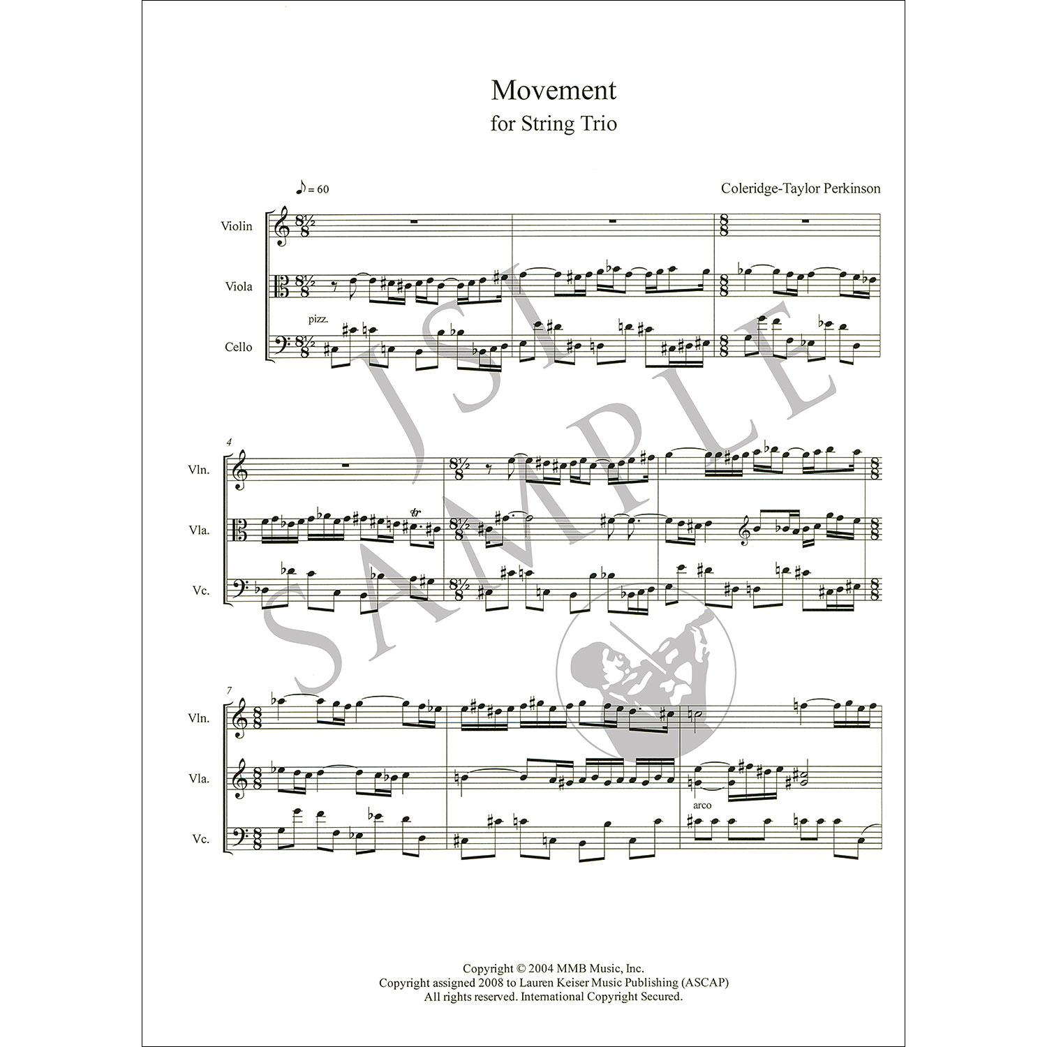 Movement for String Trio; Coleridge-Taylor Perkinson (Lauren Keiser ...