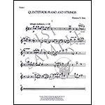 Quintet for Piano and Strings (Piano Quintet No. 2) in E minor, score and parts; Florence Price (Schirmer)