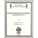 Quintet for Piano and Strings (Piano Quintet No. 2) in E minor, score and parts; Florence Price (Schirmer)