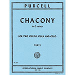 Chacony in G Minor, for string quartet; Purcell (Int)