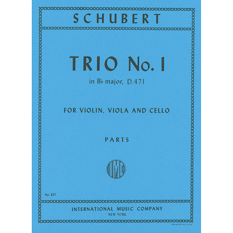 String Trio no. 1 in Bb Major, D. 471; Franz Schubert (International)
