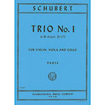 String Trio No. 1 in B-flat Major, D.471 (parts); Franz Schubert