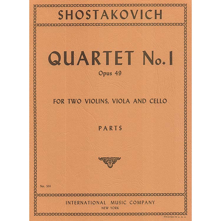 String Quartet no. 1, op. 49; Shostakovich (Int)