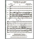 Violin Concerto No. 1 in G, study score; Joseph Bologne, Chevalier de Saint-Georges