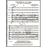 Violin Concerto No. 1 in G, study score; Joseph Bologne, Chevalier de Saint-Georges