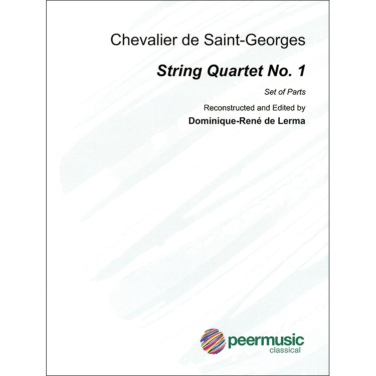 String Quartet No.1, Op.1, Set of Parts; Joseph Bologne, Chevalier de Saint-Georges