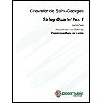 String Quartet No.1, Op.1, Set of Parts, Edited by Dominque-Rene de Lerma; Chevalier de Saint-Georges (Peer Music Classical)