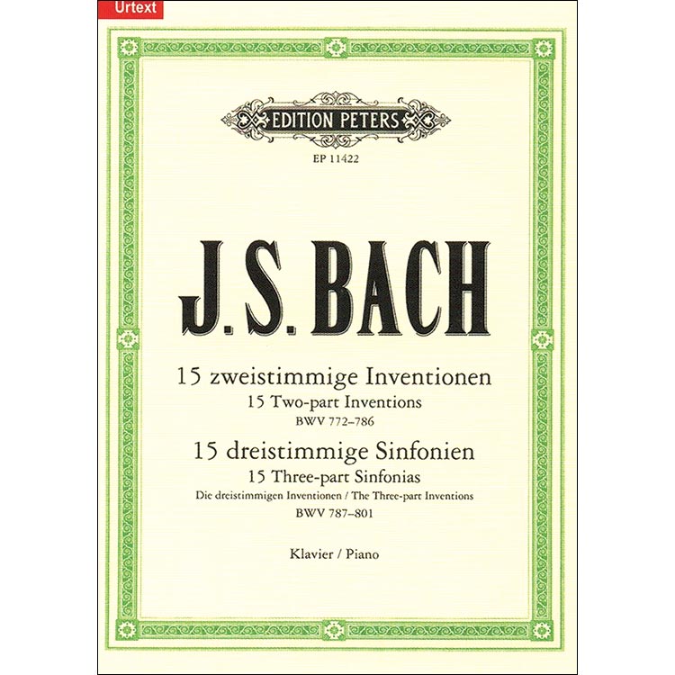 Sticky Notes: 15 Two and Three-Part Inventions by Johann Sebastian Bach (Edition Peters)