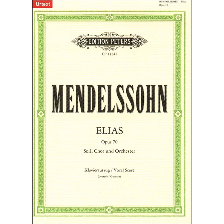 Sticky Notes: Elias by Felix Mendelssohn Bartholdy (Edition Peters)